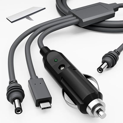Starlink Mini Power Cable 10FT, 3-in-1 USB-C to DC Car Power Cord, Cigarette by RVMARINEPAT