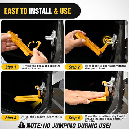Nilight Car Door Step for Roof Access Universal Car Step Hook for Roof SUV - Image 7