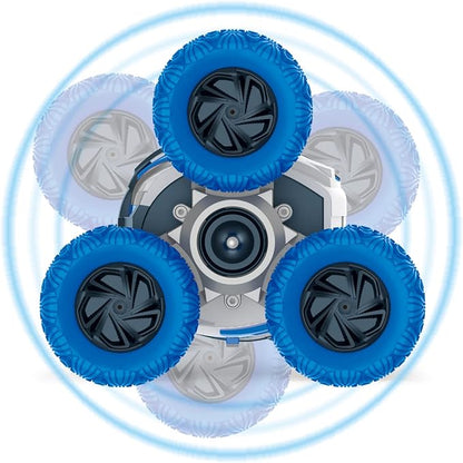 Threeking Waterproof RC Stunt Car Remote Control Cars Double-Sided Driving 360 - Image 3