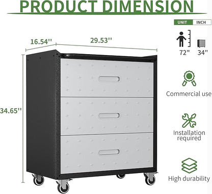 Metal Garage Storage Cabinet - Image 3