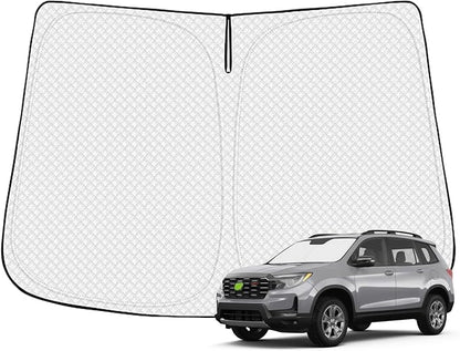 Windshield Sun Shade for 2019-2025 Honda Passport Sport Accessories Thicken by Canvcle