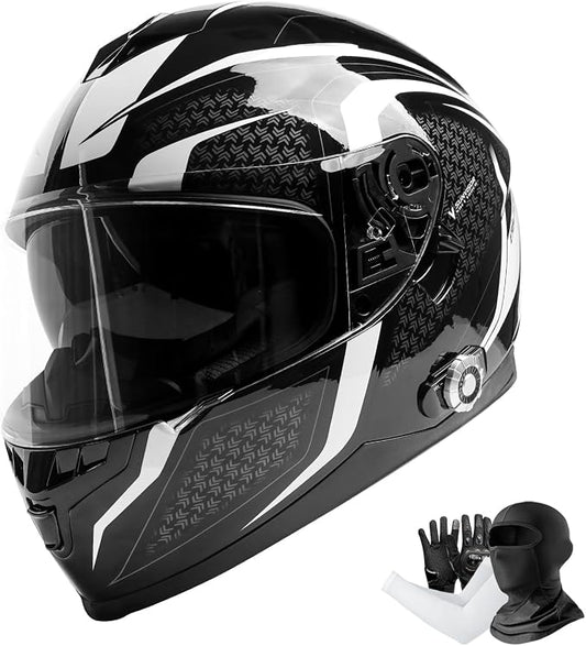 Full Face FreedConn Motorcycle Helmet Bluetooth 5.0 Integrated 2 Way Intercom by FreedConn