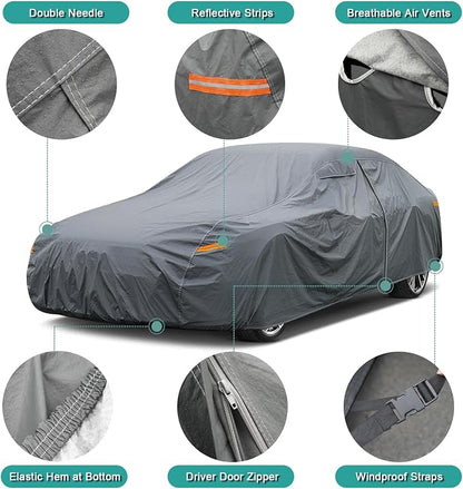 Premium Car Cover Custom Fit Cadillac CTS/CTS-V, 16 Layers Heavy Duty Car Cover - Image 3