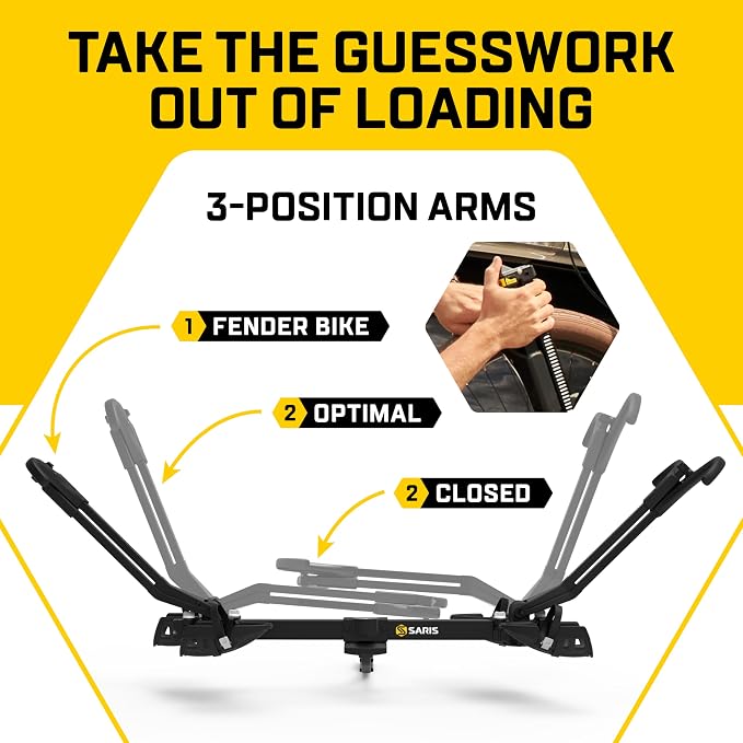Saris SuperClamp G3 4-Bike Hitch Rack – Lightweight Platform Bike Carrier - Image 6