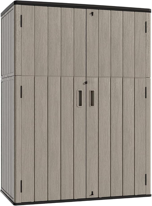 KINYING Outdoor Storage Shed, 57 Cu.ft Vertical Outdoor Storage Cabinet by KINYING