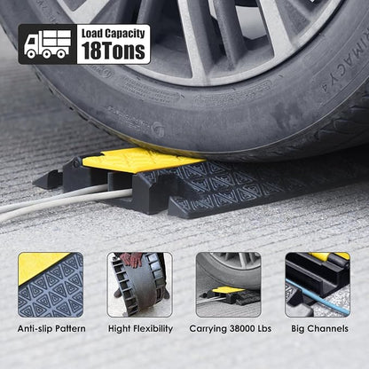 Heavy-Duty Rubber Cable Protector Ramp - Image 4