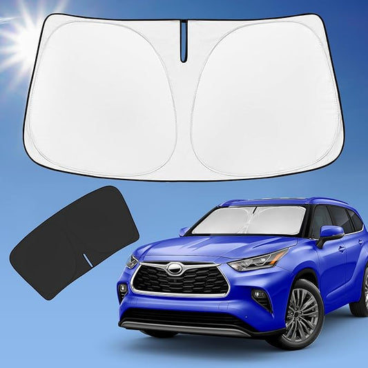 for Toyota Highlander 2020-2024 2025 2026 Sun Shade Sunshade Windshield Cover by ZOIBVCARSUNSHADE