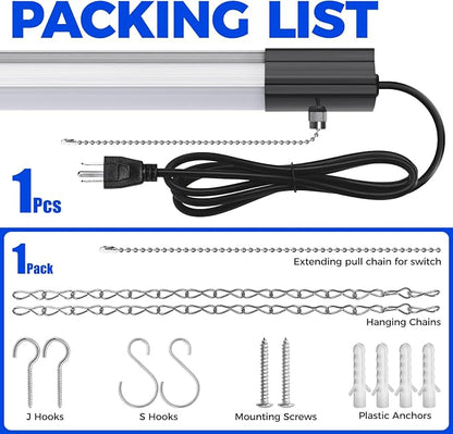 Barrina LED Shop Light for Garage, 5000K Linkable Light Fixture for Workshop - Image 8