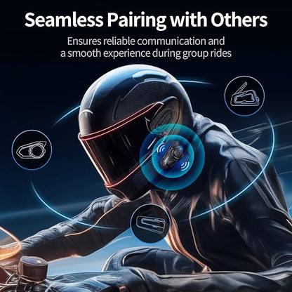 Motorcycle Helmet Bluetooth Headset, 10 Way 2KM Helmet Communication System - Image 5