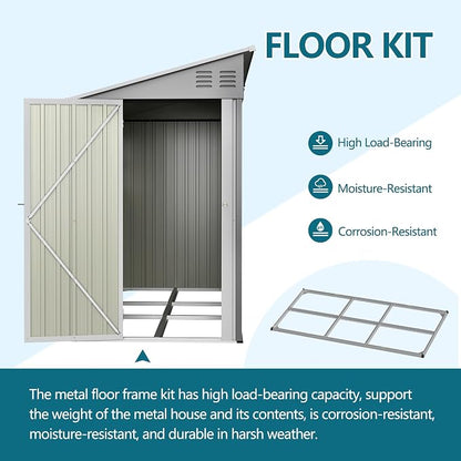4x10 Ft Outdoor Metal Shed, Heavy-Duty Storage Shed - Image 2