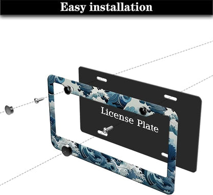 License Plate Frames for Men Multicolor License Plate Frame Holder for Women - Image 7