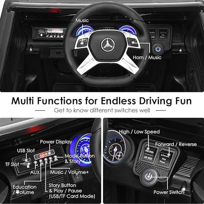 HONEY JOY Ride On Truck, Licensed Mercedes-Benz Maybach G650 Battery Powered - Image 3