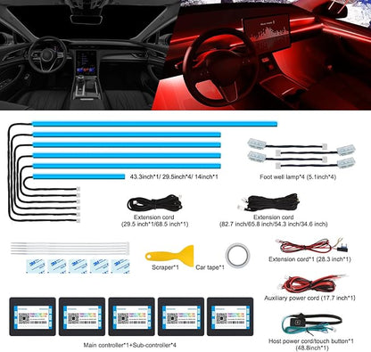 Acrylic Interior Car LED Strip Light - Image 2