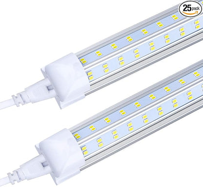 4FT LED Shop Light Fixture, 60W 6500lm 5000K Clear, T8 Integrated LED Tube by FTUBET