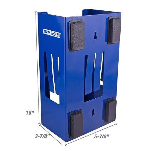 OEMTOOLS 23124 Blue Magnetic Glove Dispenser, Disposable Gloves Box Holder - Image 3