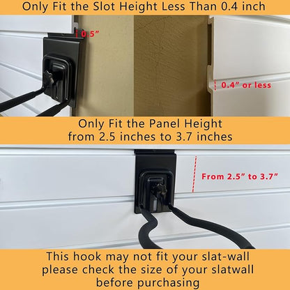 Adjustable Slatwall Hooks, Lockable Slatwall Weedeater Hanger, String Trimmer - Image 2