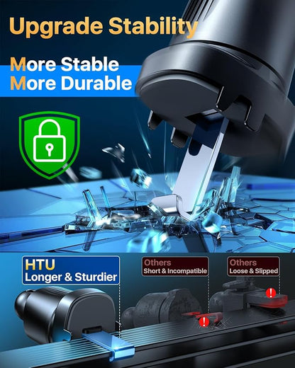 HTU 【Military-Grade】 Car Phone Holder, 【Strongest & Longest Steel-Hook】 Car - Image 6