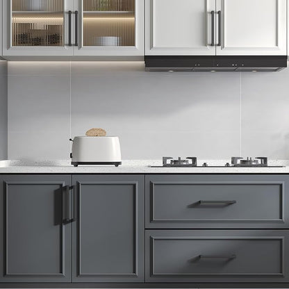 Matte Black Kitchen Pulls Bathroom Cabinet Drawer Closet Flat Square Bar Pulls - Image 6