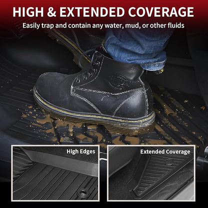 LASFIT Floor Mats for Toyota Tacoma 2016-2023 All Weather TPE Custom Floor - Image 3