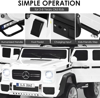 Costzon Ride on Car, Licensed Mercedes-Benz Maybach, 12V Battery Powered - Image 3