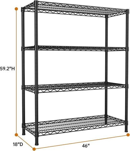 SINGAYE 4 Garage Heavy Duty Shelving Unit Kitchen Pantry Close Home Organizers - Image 3