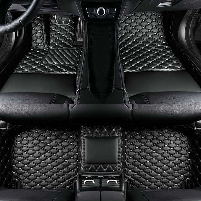 Custom Colors Car Floor Mats Black Pink by Unknown