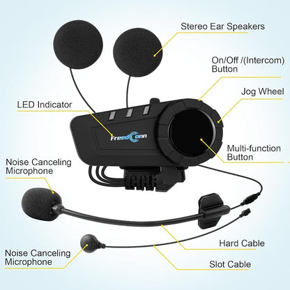 FreedConn KY PRO Motorcycle Helmet Bluetooth Headset, Motorcycle Communication - Image 6