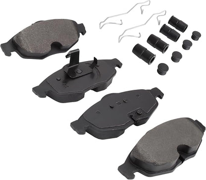 Premium Semi-Metallic Front Brake Pads Compatible - Image 2