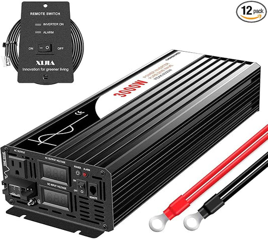 Xijia 3000W Pure Sine Wave Inverter DC 36V to AC 120V 60HZ Solar Converter by XIJIA