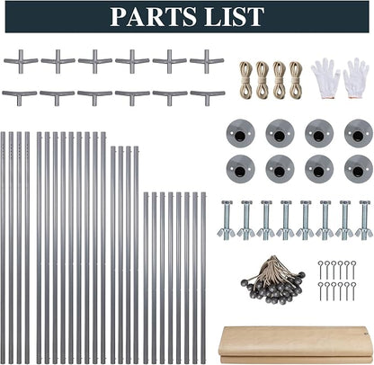 Shintenchi Carport 12' x 20' Heavy Duty Portable Garage, Car Port Canopy - Image 7