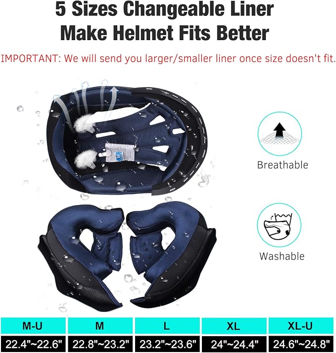 FreedConn BM2-S Bluetooth Motorcycle Helmet, Flip-Up Modular Motorbike Helmet - Image 4