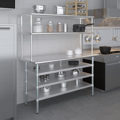 Amgood 24" x 60" Stainless Steel Work Table - Image 9