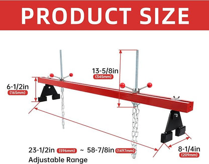 KUAFU Engine Support Bar 1100lbs Capacity Motor Transverse Bar - Image 2