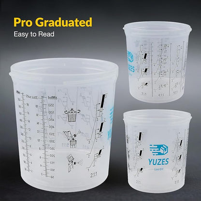 YUZES Disposable Paint Cups for Spray Gun 20 Ounce, 50 Disposable Paint Cup - Image 8