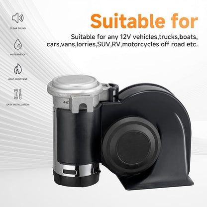 Air Horn for Truck, Super High Pitched Train Horn for Car, Waterproof Snail - Image 6