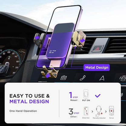 Wireless Car Charger, 【7 Colored RGB Backlit】 15W Auto Clamping Phone Holders - Image 5