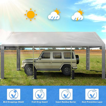 Carport 10x20 ft Heavy Duty - Image 4