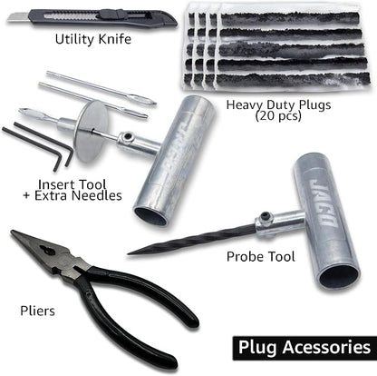 JACO TRX-50 Heavy Duty Tire Repair Kit | Universal Tire Plug Kit - Image 2