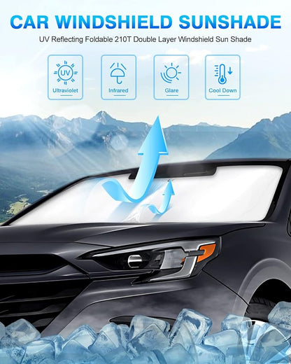 KUST Windshield Sun Shade for Subaru Legacy 2020-2025 Window Shade Sun Visor - Image 2