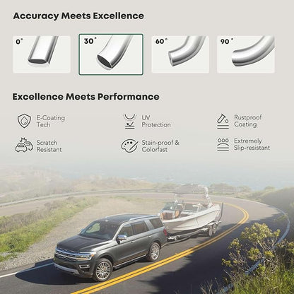 YHTAUTO 5 Inch Running Boards Side Steps Fit 2007-2019 Chevy Silverado & GMC - Image 5