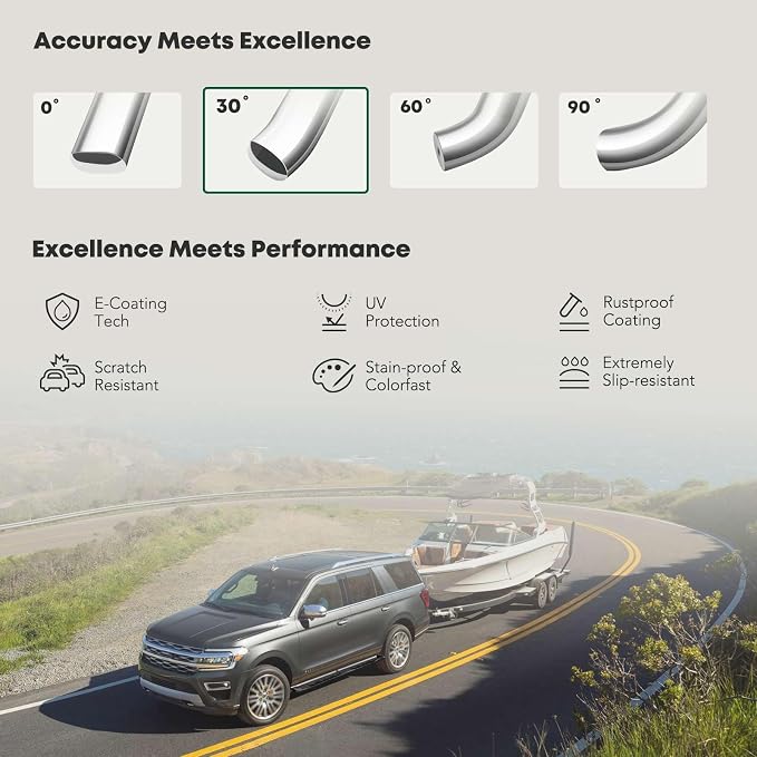 YHTAUTO 5 Inch Running Boards Side Step Bars Fit - Image 5