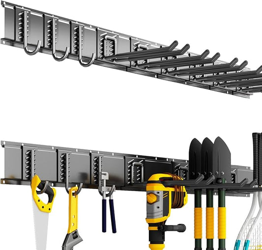 Garage Organization Tool Organizer Wall Mount, 48inch Heavy Duty Garden Tool by CRXCRC