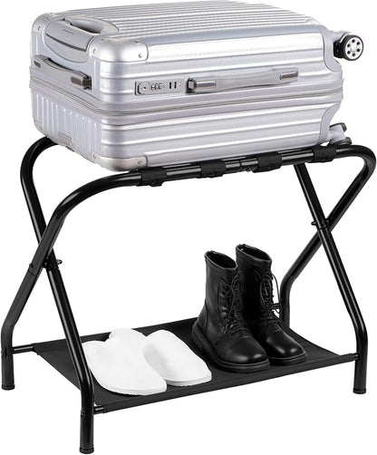 Heybly Luggage Rack, Steel Folding Suitcase Stand - Image 2