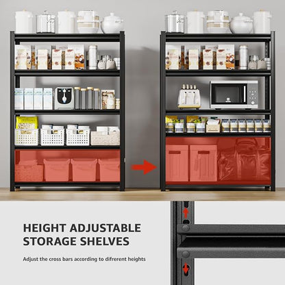 5 Tier Metal Shelving Unit, Heavy Duty Garage Shelves - Image 6