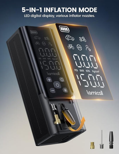 Lamicall Portable Car Tire Inflator - Image 5