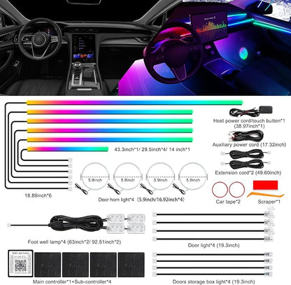 Dreamcolor Acrylic Interior Car LED Strip Light - Image 3