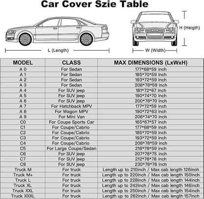 Kayme 7 Layers Truck Cover Waterproof All Weather, Universal Fit Chevy Silverado - Image 3