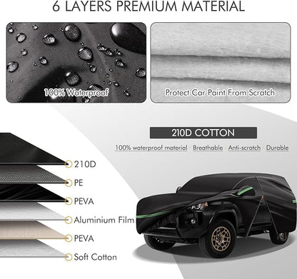 for 2002-2023 Toyota 4runner Car Cover 210D Outdoor Waterproof UV Protection - Image 2
