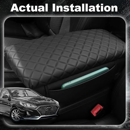 Center Console Cover for Hyundai Sonata 2015 2016 2017 2018 2019 Armrest - Image 3