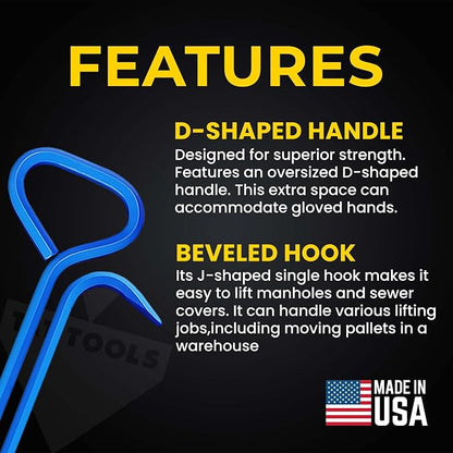T&T Tools 36-Inch Manhole Hook Tool - Image 2